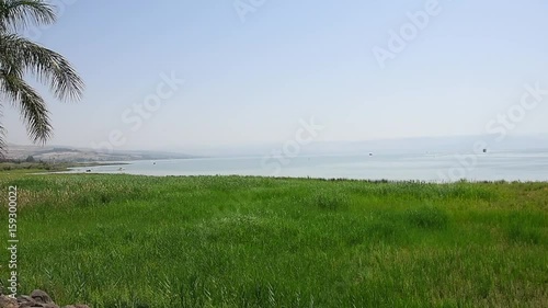 vast grassland along the Sea of Galilee