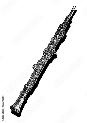 illustration of oboe