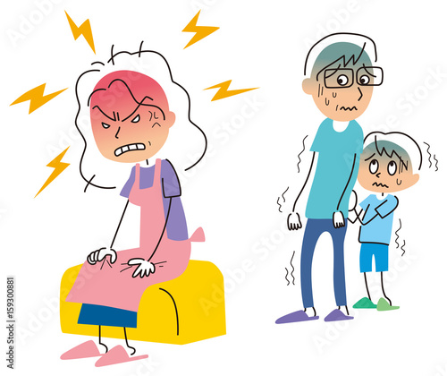機嫌が悪いお母さん