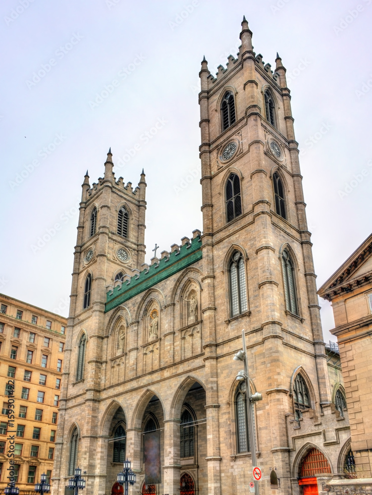 Notre-Dame Basilica of Montreal in Canada