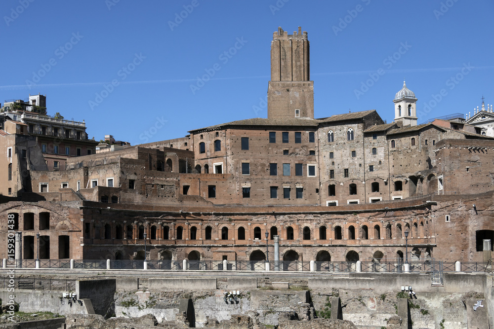 Ruins of Trajans Market - Rome - Italy