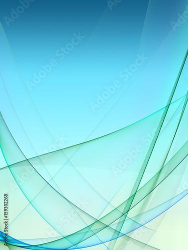 Bright abstract background with soft gradient under flame wave shapes