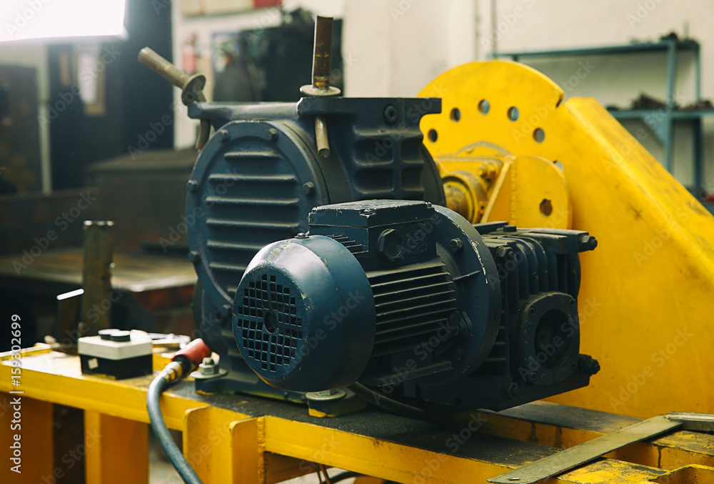 Modern equipment in shop for metalworking Modern equipment in shop for metalworking
