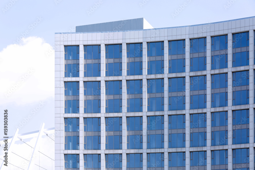 Building with tinted windows Building with tinted windows