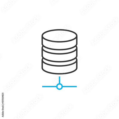 Database line icon