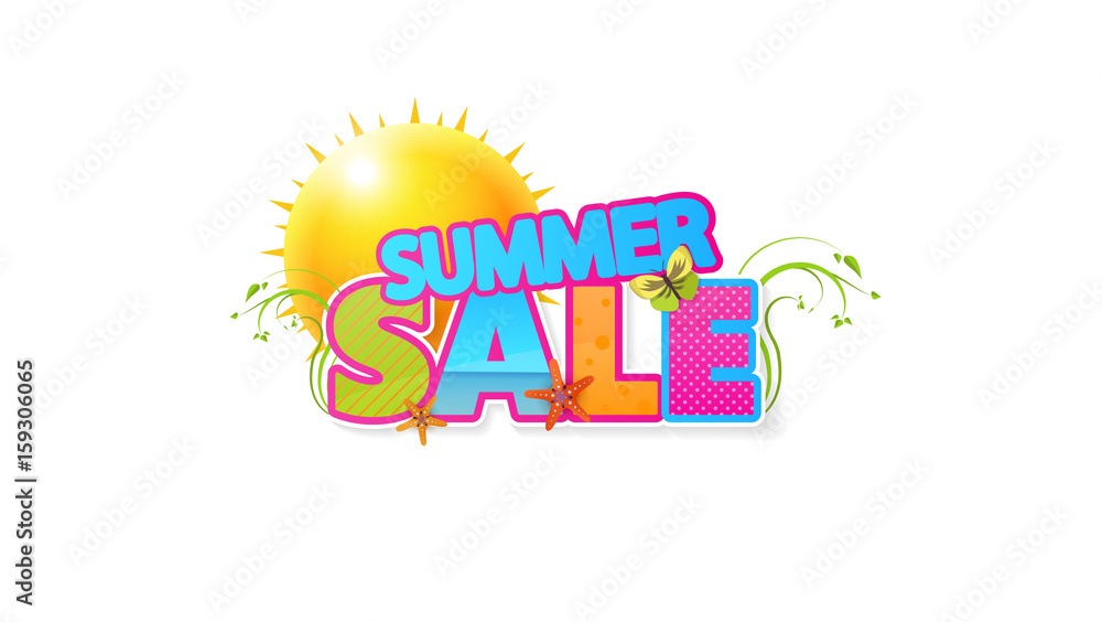 Summer Sale Quality Vector Abstract Design, 
