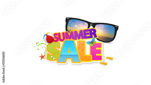 Summer Sale Quality Vector Abstract Design, 