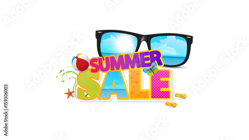 Summer Sale Quality Vector Abstract Design, 
