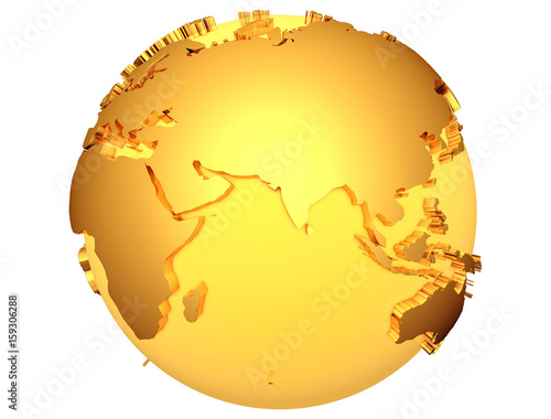 New Earth Globe Colorful (Elements of this image furnished by NASA)