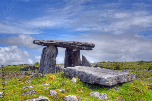 Poulnabrone Dolmen tomb, the Burren, Ireland