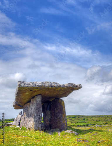 Poulnabrone Dolmen tomb, the Burren, Ireland