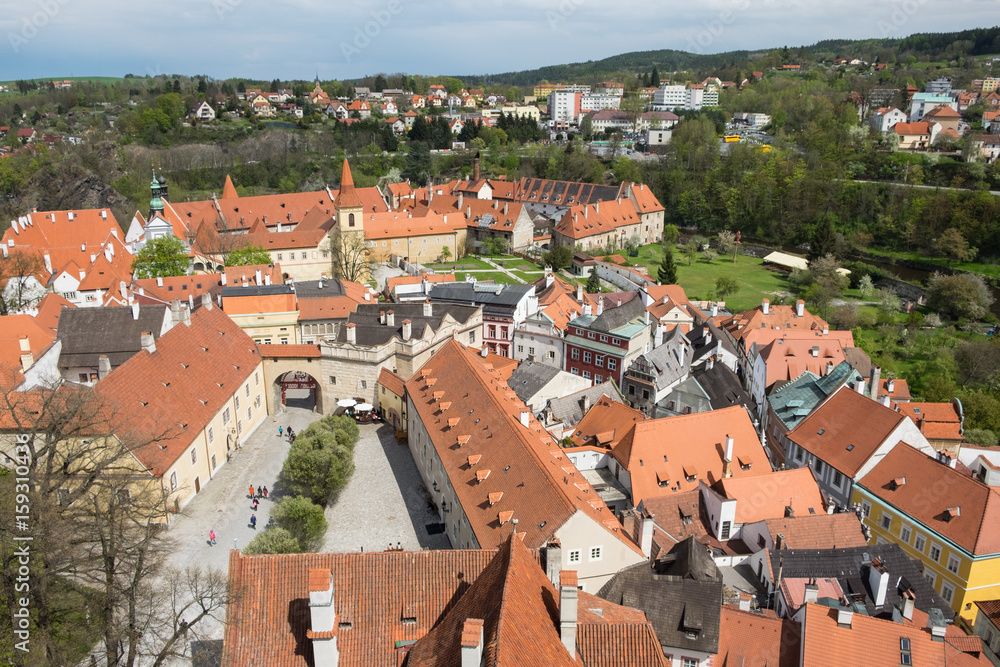 Old town of Cesky Krumlov in Czech Republic