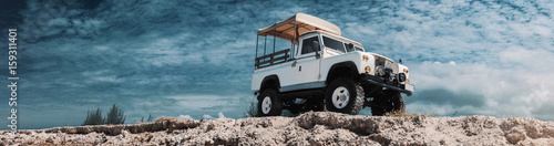 safari car on offroad ,adventure trail