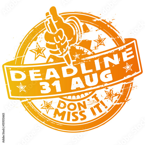 Stempel Stichtag 31. August