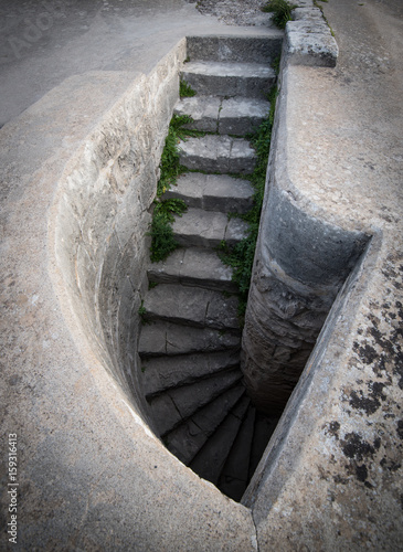 Staircase leading to the basement