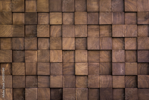 Wall texture with wood cube