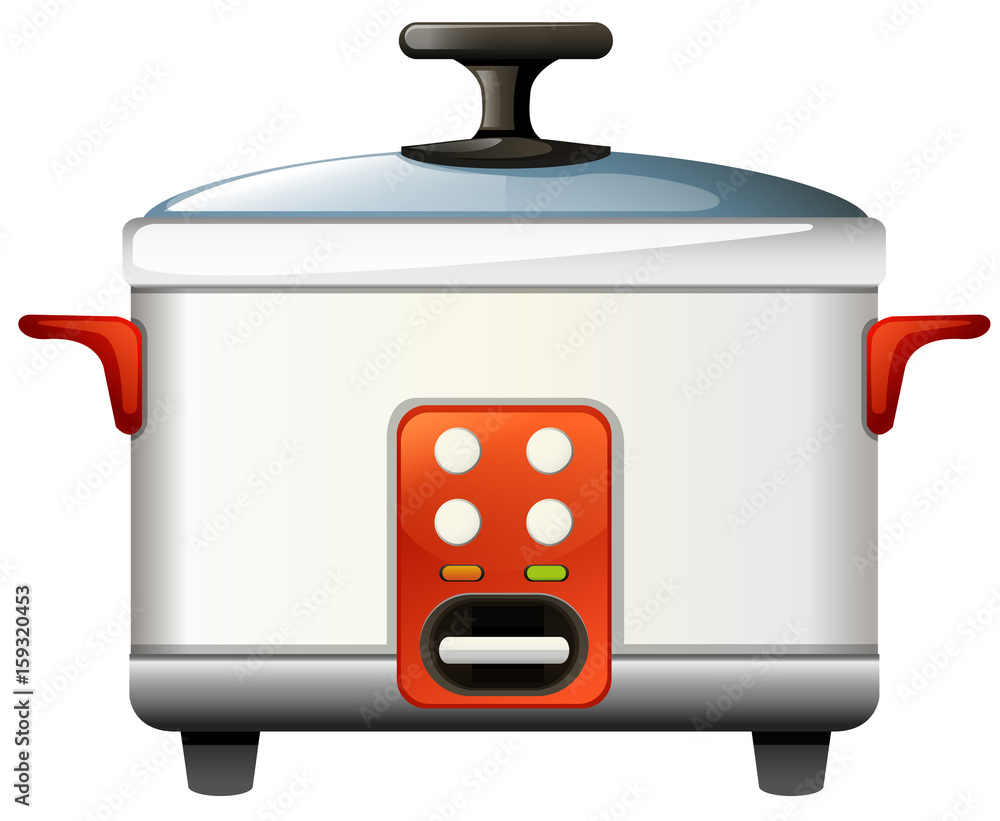 Rice cooker on white background Rice cooker on white background