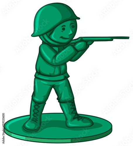 Soldier toy in green color
