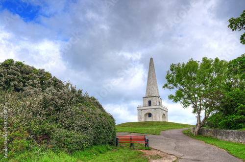 Photography The view of the Killiney Hill Obelisk in Dublin, Ireland.