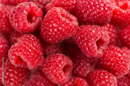 Close-up background of raspberry