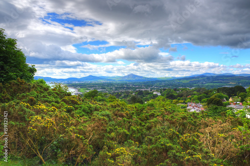 Photography The view from Killiney Hill in Dublin, Ireland.