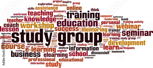 Study group word cloud
