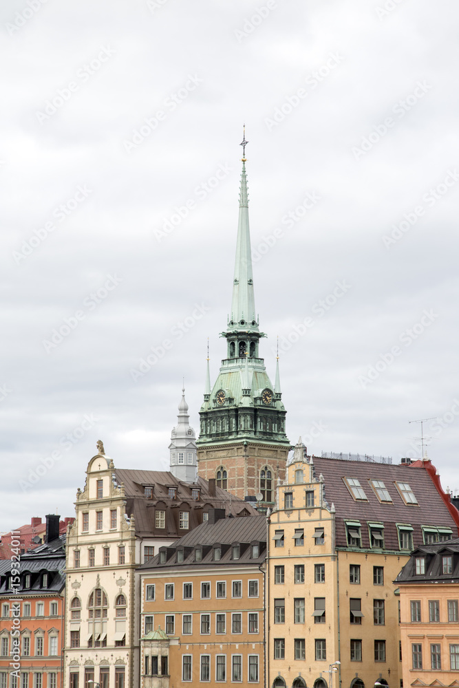 Obraz premium German Church and Old Town; Stockholm