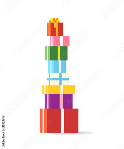 stack of gift box