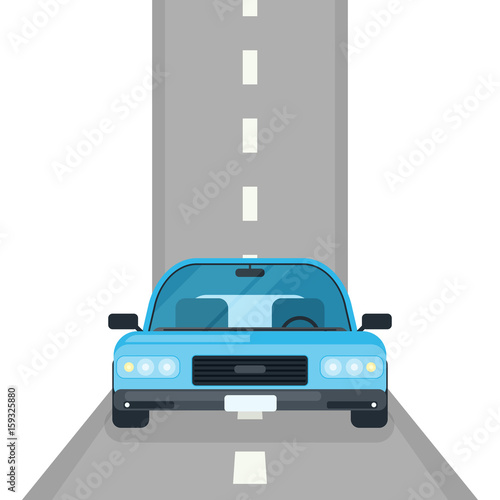 car on road