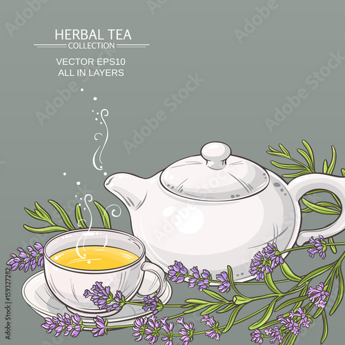 lavender tea background