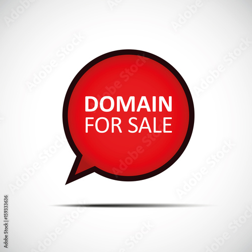 domain for sale sprechblase