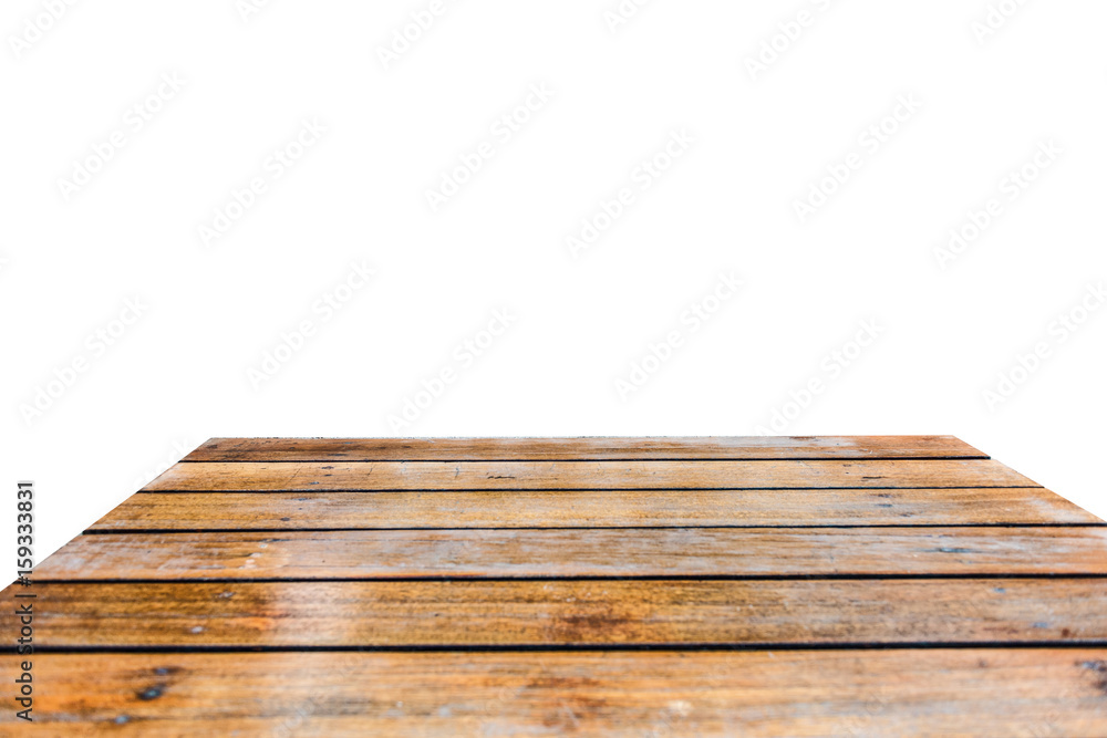 Rustic wooden table with copy space