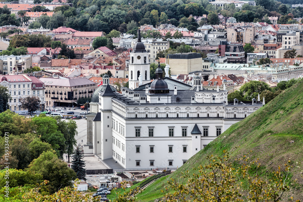 Obraz premium Vilnius panorama from the hill of the Three Crosses, Lithuania