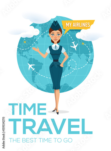 Travel around the world vector brochure. Modern travel template of flyer, magazine, poster, book cover, banner.