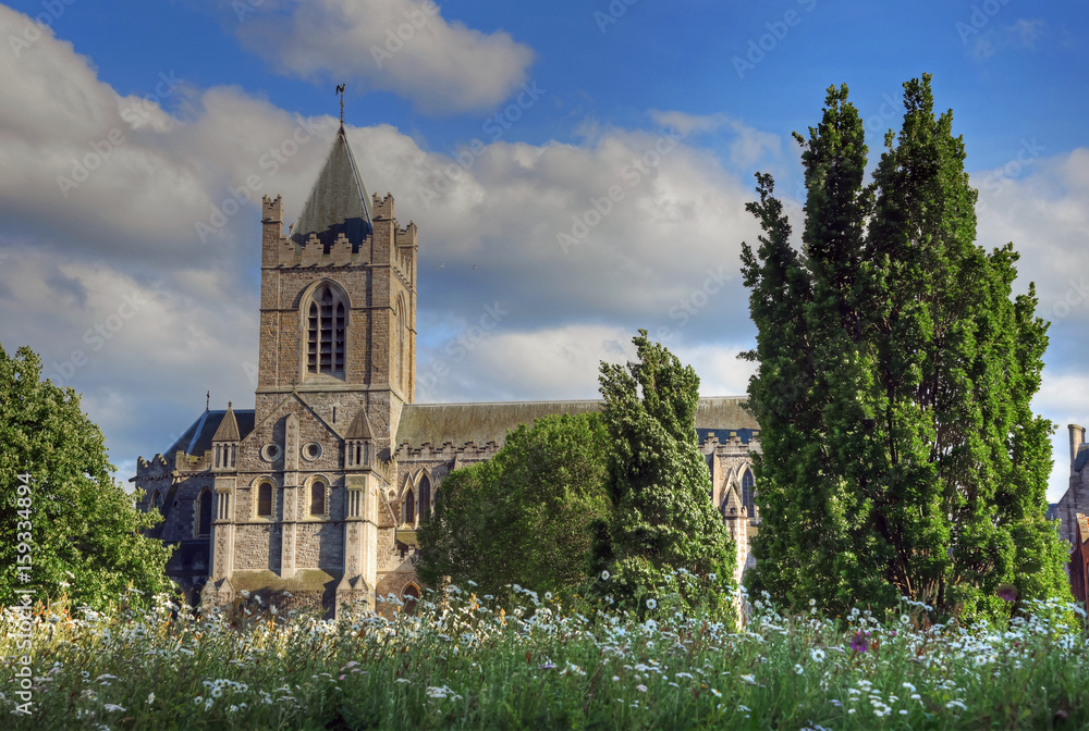 Naklejka premium Christ Church Cathedral in Dublin, Ireland.