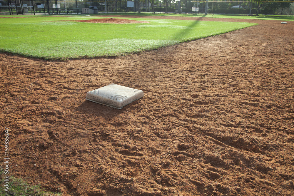 Baseball In The Infield Stock Photo - Download Image Now