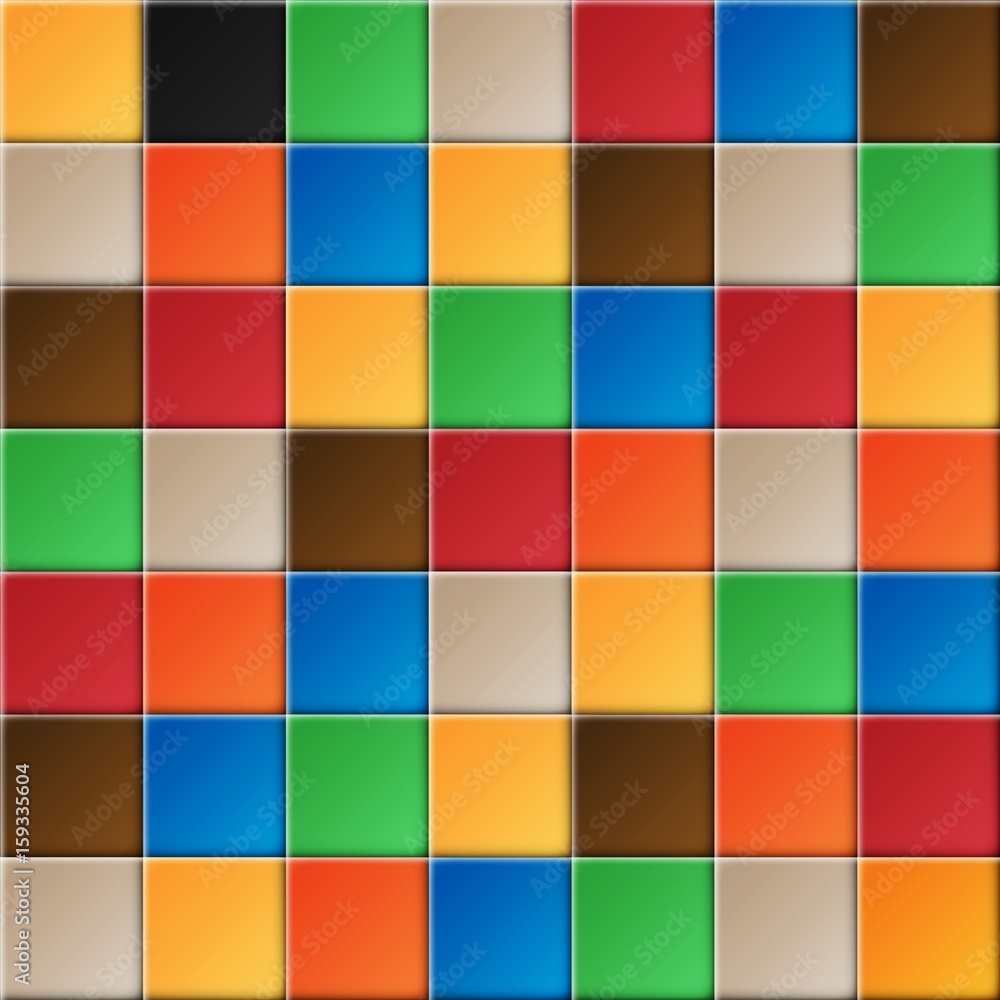 White tiles vector texture.