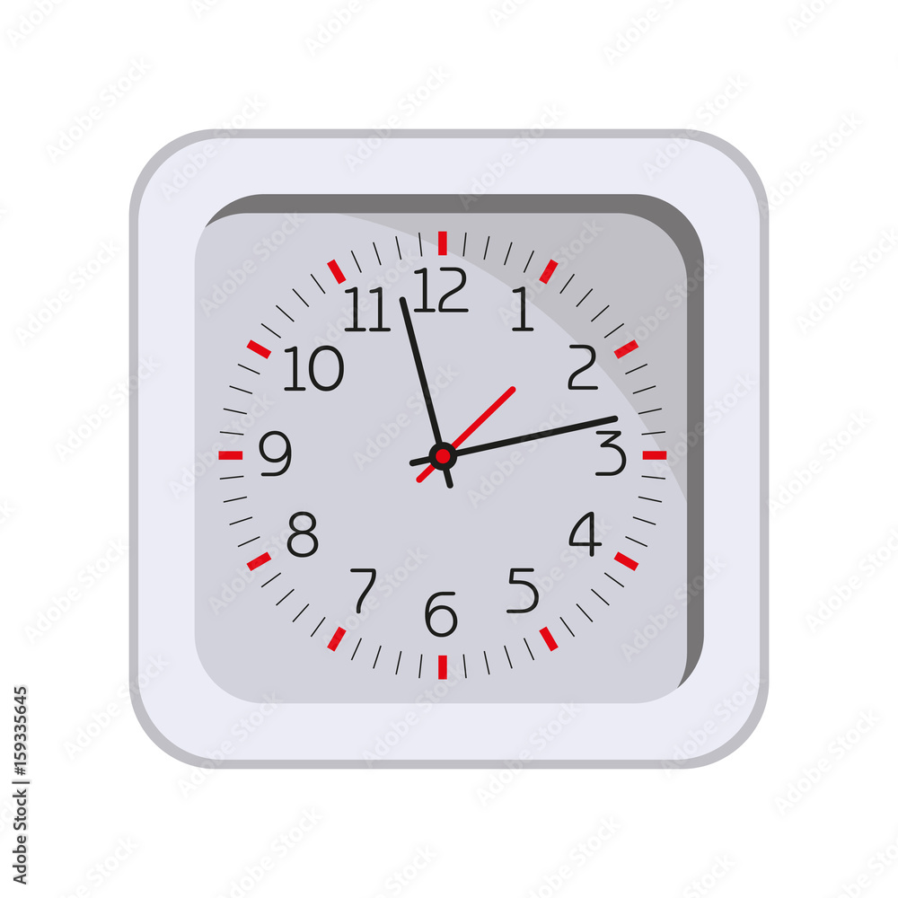 Часы. Векторная иллюстрация изолированно на белом фоне. Stock Vector |  Adobe Stock