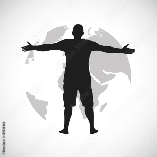 mann will die ganze welt erkunden
