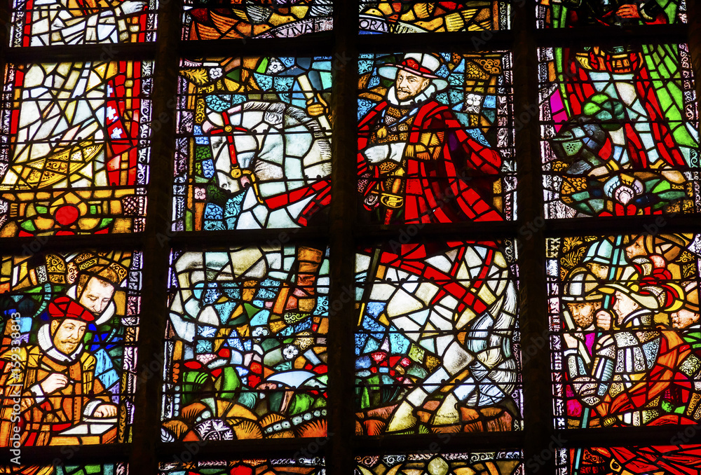 King Willian Orange Stained Glass New Cathedral Kerk Delft Netherlands