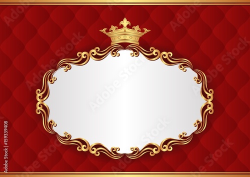 royal background with decorative frame