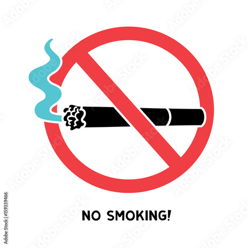 No smoking sign icon.