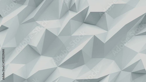 White background. Abstract triangle texture. Low poly black 3d illustration.