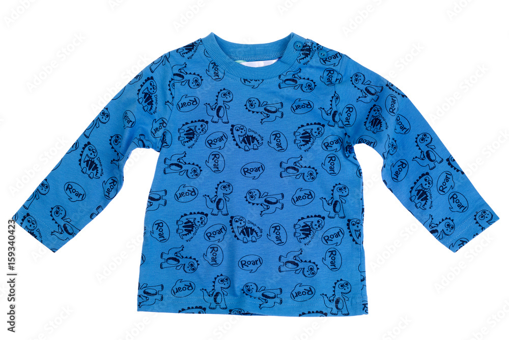 Blue children shirt, isolate Blue children shirt, isolate
