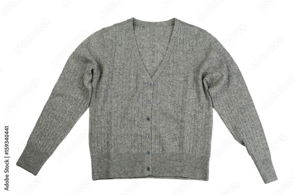Fototapeta premium Gray pullover, isolate