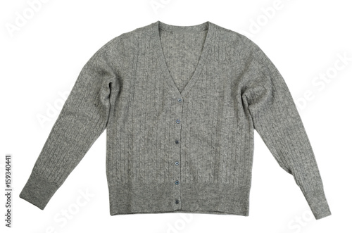 Gray pullover, isolate