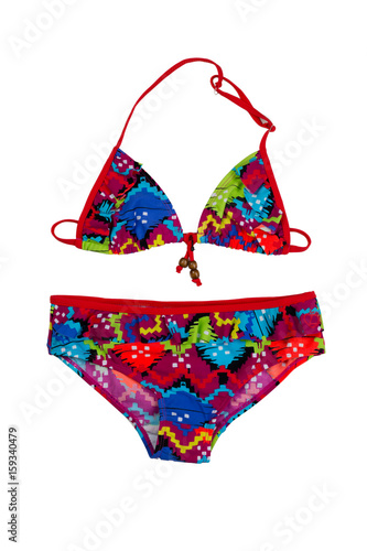 Colorful swimsuit, isolate on white background