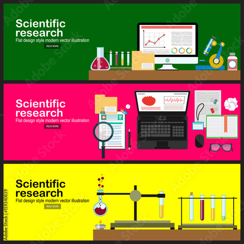 The concept of chemical science research lab retorts, beakers, flasks and other equipment. Biological and scientific tests. discovery new technologies