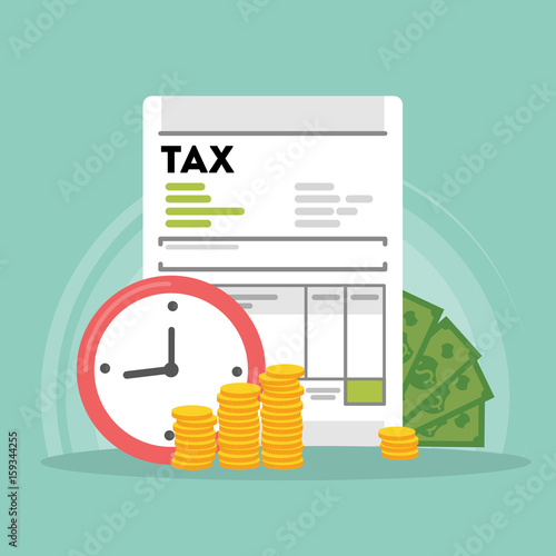 Tax concept illustration.