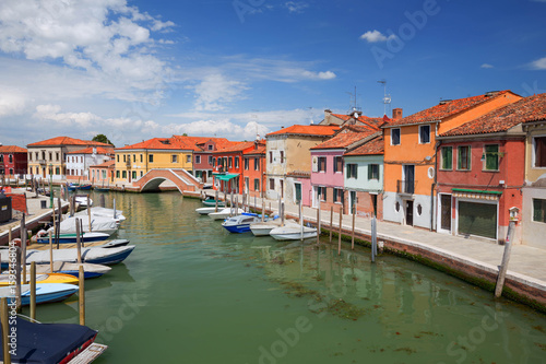Panorama of Murano island, small village near the Venice